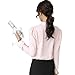 Women's Long Sleeve Casual Shirt V Neck Chiffon Blouse Tops
