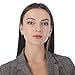 925 sterling silver stud earrings Stud Earrings for Women Round Cubic Zirconia Studs Plated Rose Gold, 3-8mm (6 Pairs)