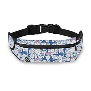 Grappige Mensen Patroon Running Riem Taille Pack voor Fitness Fietsen Oefening Mobiele Telefoon Waterdicht Verstelbare…