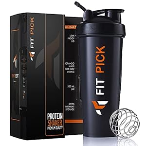 FIT PICK Protein Shaker Bottle,700 ml 100% Leak Proof Guarantee, Gym Bottle for Protein Shake/Sipper Bottle Pre Workout…