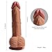 8.27 Inch Penis Dildo Hyper Realistic with Strong Suction Cup Base Double Layered