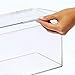 mDesign Plastic Playroom and Gaming Storage Organizer Box Containers with Hinged Lid for Shelves or Cubbies, Holds Small Toys, Building Blocks, Puzzles, Markers, Lumiere Collection, Clear