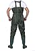 Bootfoot Fishing Chest Waders for Men Women with Boots 2-Ply Nylon/PVC Waterproof Hunting Waders with Boots Hanger