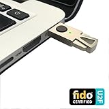 HyperFIDO Titanium U2F Security Key, Universal Two Factor Authentication USB-2 for Online Security in Google Chrome, PayPal, Gmail, Facebook, GitHub