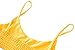 Mumentfienlis Women's Two Piece Solid Color Bikini Swimsuit Size S Yellow