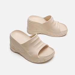 Arqa Marshmallow Wedge Sandals for Women Open Toe