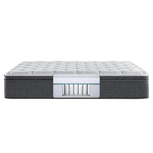 Beautyrest Silver BRS900 15 Inch Plush Pillow Top Mattress, Queen