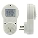 ETvalley Digital Outlet Timer Home Wall Plug-in Switch Energy-saving Outlet, Pack of 2, White