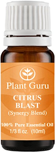 Citrus Blast Synergy Essential Oil Blend 10 ml. 100% Pure, Undiluted, Therapeutic Grade. Relaxation, Boost Mood, Uplifting, Calming, Anxiety, Depression, Stress Aromatherapy, Diffuser.