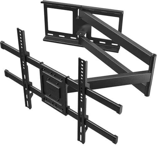 BONTEC TV Wall Mount with 1040 mm Extra Long Articulated Arm for 32-75 Inch LCD/LED/OLED Flat Screens up to 60 kg, Tiltable, Swivel and Rotate, TV Mount, Max. VESA 600 x 400 mm