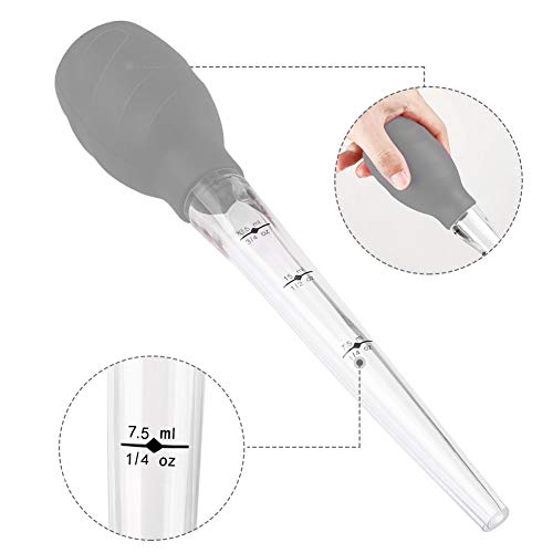 Large Silicone Bulb Turkey Baster Syringe with BBQ Basting Brush, Food
