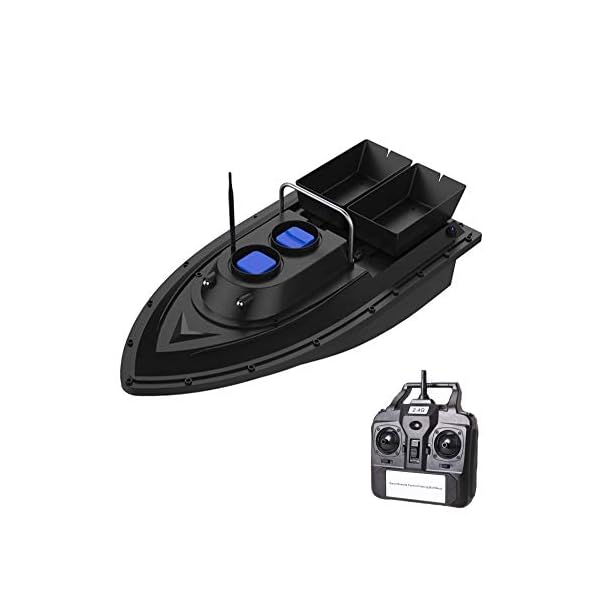 Angelköderboot, Dual Motor Fish Finder-Schiff, RC-Köderboot mit LED-Navigator-Licht, max Laden 1.5kg, RC-Entfernung 500m…