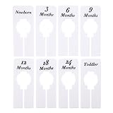 Caydo 8 Pieces Clothing Size Dividers Rectangular Hangers Closet Dividers
