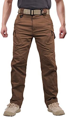 Menargo Men's Outdoor Cargo Work Trousers Military Tactical Pants Combat Ripstop Trousers