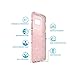 Speck Products Presidio Clear+ Glitter Cell Phone Case for Samsung Galaxy S8 - Rose Pink With Gold Glitter