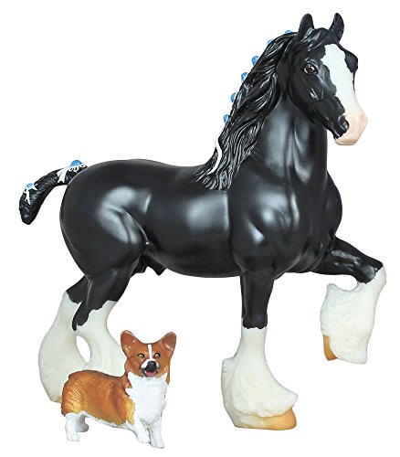 Breyer Traditional Shire and Corgi Horse and Dog Toy Model Set Breyer Traditional Shire and Corgi Horse and Dog Toy Model Set