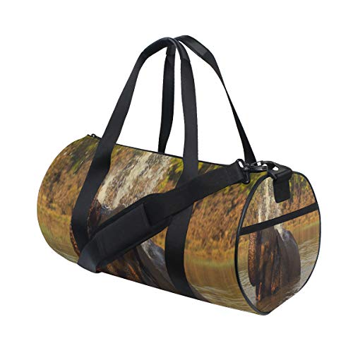 Gym Bag Indian Elephant Duffel Bag for Men and Women Travel Sport
