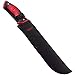 GRAND WAY Sawback Tactical/Survival/Hunting/Brush Clearing Machete Knife - Small Garden Machette Knives with 11 inch Black 420 Steel Blade & Rubber Handle 111084