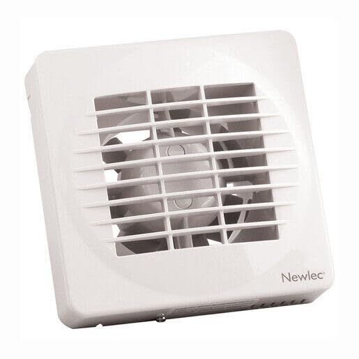 Newlec NL880 Standard Bathroom Extractor Fan 4" - White