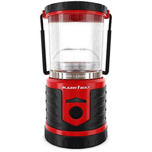 Blazin' Battery LED Rechargeable Lantern | 500 Hour Runtime | Power Bank | Storm Light (600 Lumen, Red)