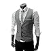 PXS Mens Classic Suit Vests Waistcoat Formal Slim Style Dress Vest For Men Suit Tuxedo