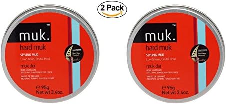 Muk Haircare - Hard Muk Brutal Hold Mud, 3.4 Ounce - 2 PACK