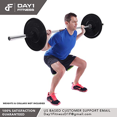 Olympic Barbell 2”, 700 Pound Capacity, 7’ by D1F for Weightlifting, Bench Pressing