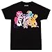 My Little Pony Mane 6 T-shirt (Extra Large,Black)
