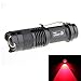UltraFire Red Light sk68 CREE XP-L Q5 LED Flashlight 3 mode 300 Lumens Zoomable Torch(Only Flashlight)