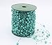 200 Feet Teal Blue Pearl Beads Garland Chain Artificial Pearl Strands Bead Garland Pearl Beaded Trim for Teal Wedding Bridal Bouquet Craft DIY Table Centerpieces Christmas Tree Party Decoration