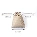 DECORA 50 PCS Burlap Bags with Drawstring Jute Hessian Linen Treat Bag for Halloween Wedding Jewelry Party Favors
