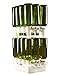 FASTFERMENT - 12-Bottle Drying Rack & Tray| Bottle Drying Tree Alternative | Dry & Store your Wine or Bomber/Belgian Bottles | 2-Stackable Racks, 1 Tray | Dishwasher Safe | Home Brewing Supplies