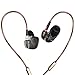 Airsspu Earphones Hi-fi High Resolution Heavy Bass Wired Headsets In-ear Stereo Headphones Earbuds with Microphone(black)