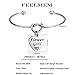 FEELMEM Flower Girl Bracelet Tie The Love Knot Bridesmaid Bracelet Flower Girl Jewelry Wedding Party Flower Girl Gift