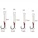 Shaddock Fishing 20, 50 Pack Sharp Jij Jigging Assist Hooks Stainless Steel Assist Fishing Hooks Fishhooks with White PE Line