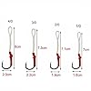 Shaddock-Fishing-20-50-Pack-Sharp-Jij-Jigging-Assist-Hooks-Stainless-Steel-Assist-Fishing-Hooks-Fishhooks-with-White-PE-Line