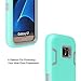 E LV Galaxy S7 Case Hybrid Defender Rugged Shockproof Dirtproof Case Cover for Samsung Galaxy S7 - [Mint/Grey]