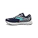 Brooks Womens Adrenaline GTS 19 Running Shoe - Navy/Aqua/Tan - B - 9.0