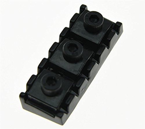 KAISH Black R3 Guitar Locking Nut 43mm String Lock Fits Floyd Rose Tremolo Bridge