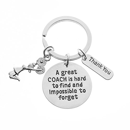 Cheer Coach Gift- Cheerleading Coach Keychain, Cheer Coach Jewelry - Perfect Gift for Cheer Coaches