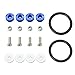 Amooca Blue Finish JDM Quick Release Fasteners for Car Bumpers Trunk Fender Hatch Lids Kit