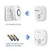 Etekcity Wireless Doorbell Operating at 1000-feet with Plug-in Receiver, Battery-powered Receiver and Push Button, 52 Chimes, White (1-2)