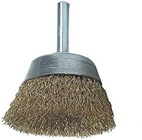 DIY Cup Brush with Shank 50mm x 0.25 Brass Wire