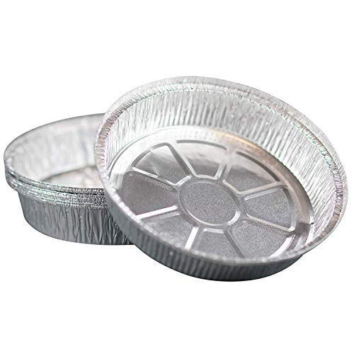 [40 Pack] of 7Inch Round Foil Pans with 40 Dome Lids Disposable