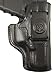 Desantis Inside Heat Inside Fits M&P45 Shield Leather Right Hand Pants Holster, Black