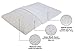 LumaLife Luxe Special Edition 2.7 Inch Extra Flat Dually Ventilated Max Cooling 100% Natural Latex Pillow - Thin Design Relieves Head, Neck, Back Pain - Hypoallergenic - Bonus Bolster Cover