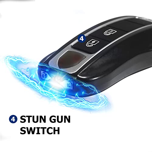 Mini Stun Gun with LED Flashlight and Wrist Strap Unique Key fob