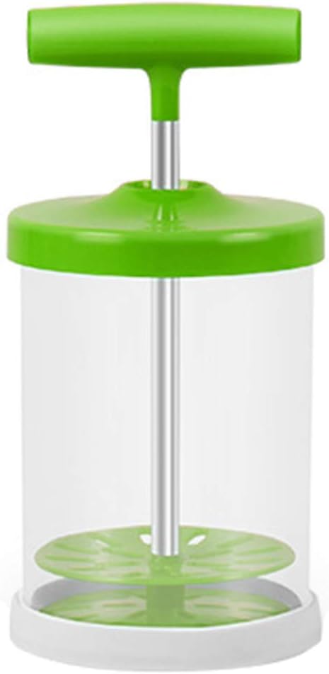 fang Fans Manual Milk Frother Foam Maker Coffee Milk Double Mesh Milk Creamer Foamer Stainless Steel Milk Frother DIY Fancy Coffee Cream Coffee Foamer Milk Creamer Kitchen Tool (Green)
