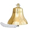 Nautical-Cove-Solid-Brass-Ships-Bell-Tall-and-Wall-Mountable-Clear-Ring-for-Indoor-and-Outdoor-Use