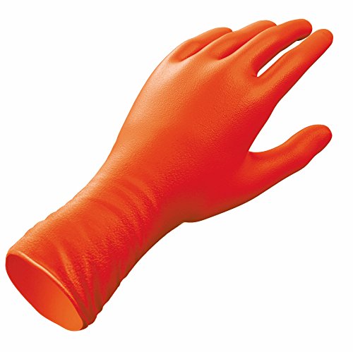 Venom Steel Sportsman Nitrile Gloves with 12 inch Cuff, 6 mil Rip Resistant Field Dressing Gloves, One Size Fits Most (12 Count), Great for use as Game Cleaning Gloves, Fishing, Hunting, Camping
